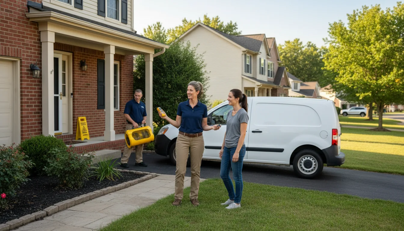 Residential water damage restoration in Pennsylvania